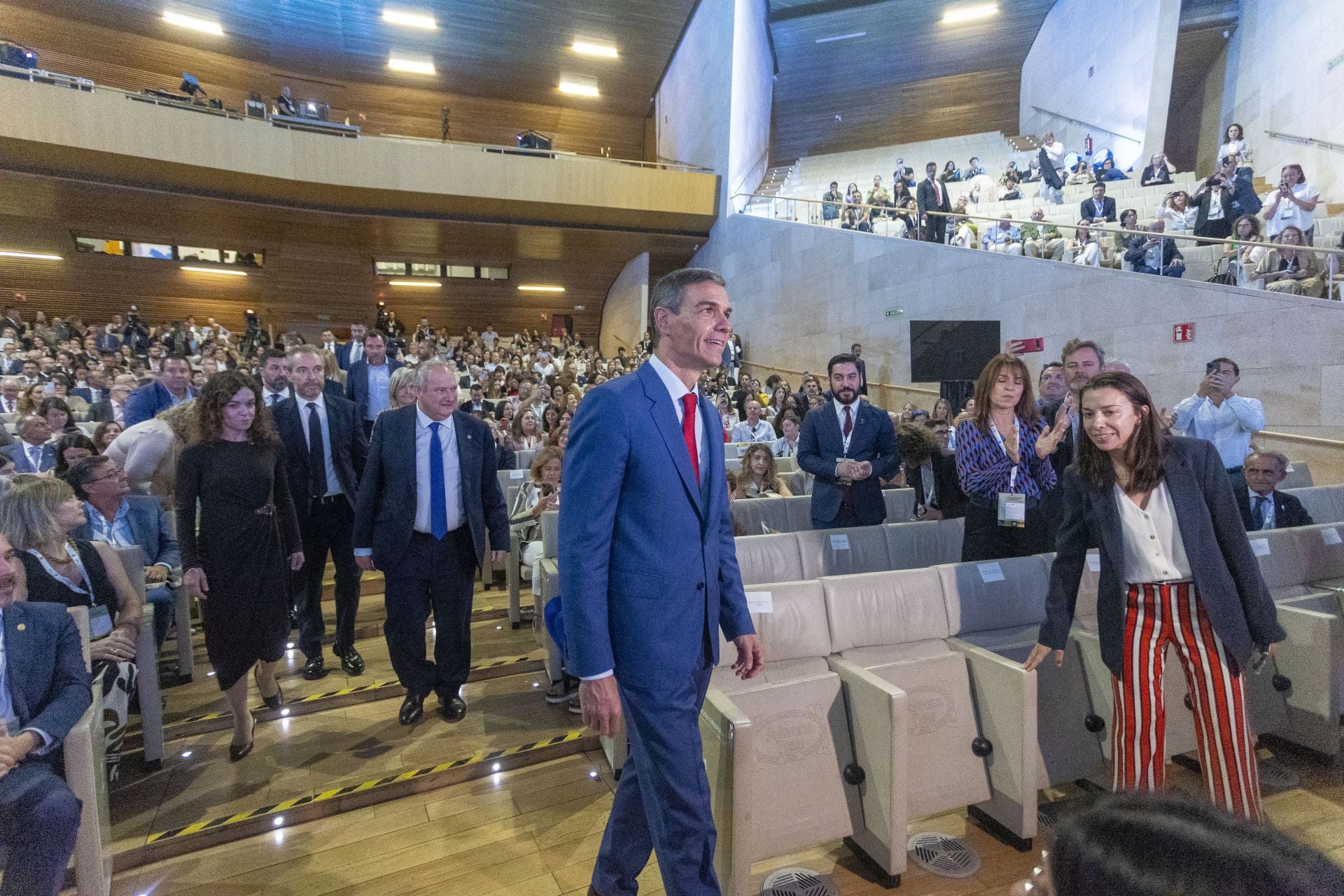 Fotos | La intervención de Pedro Sánchez en Turespaña, en imágenes