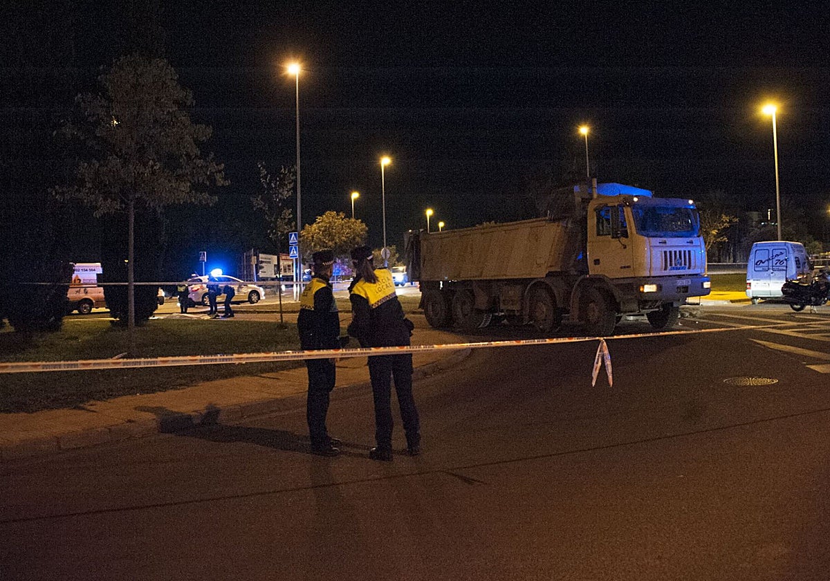 Accidente con un fallecido en el puente Real con un camión implicado.