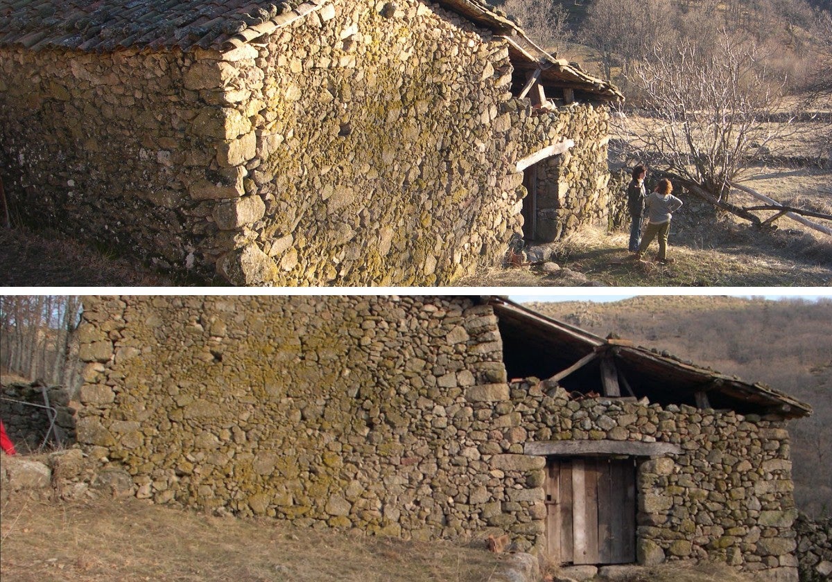 El establo antes de la rehabilitación