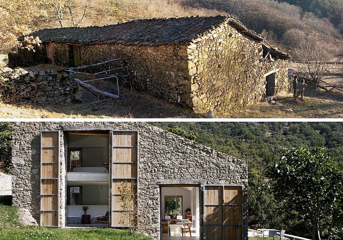 Resultado de la rehabilitación del viejo establo abandonado