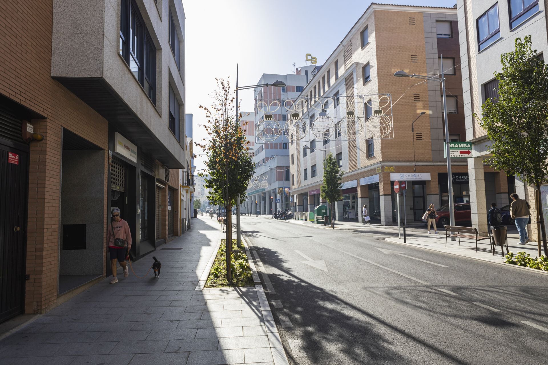 Las luces de Navidad ya se dejan ver en Badajoz