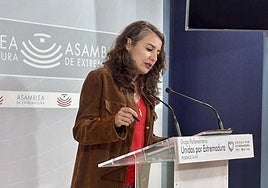 Irene de Miguel, este jueves en Mérida