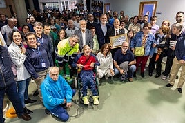 Trabajadores y usuarios de Placeat, una de las asociaciones afectadas.