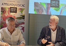 José Polo y Antonio Moral, este lunes durante la presentación de la cuarta edición de Atrium Musicae.