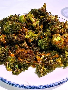 Rico plato de brócoli en el restaurante Torre de Sande.