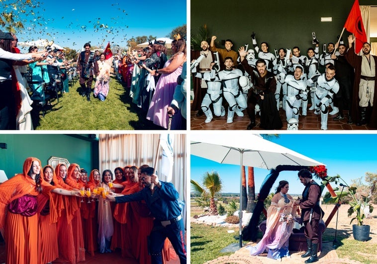Una boda de otra galaxia: dos pacenses se casan al estilo Star Wars