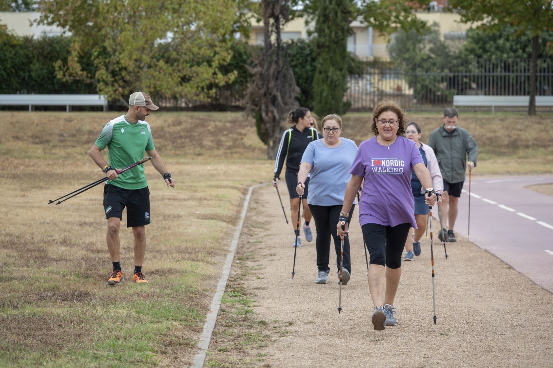 Marcha nórdica en Badajoz