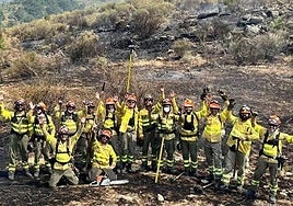 Imagen de la reunión con los bomberos este miércoles.