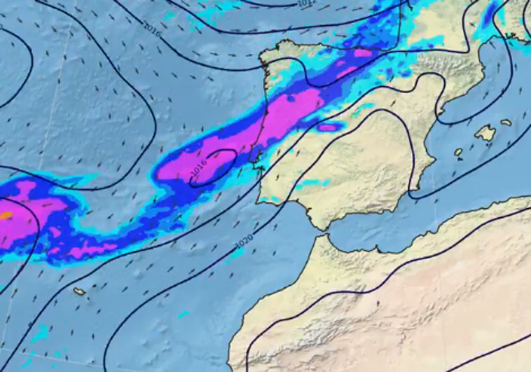 Una nueva borrasca atlántica obliga a activar la alerta por lluvias el viernes y el sábado en Extremadura