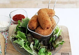 Croquetas caseras con jamón y queso