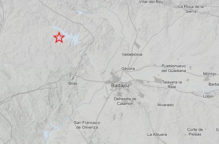Registrado un pequeño temblor cerca de Badajoz