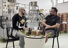 Alfonso Vallejo y Daniel Vaquerizo en la entrevista para Extremadura es Futuro