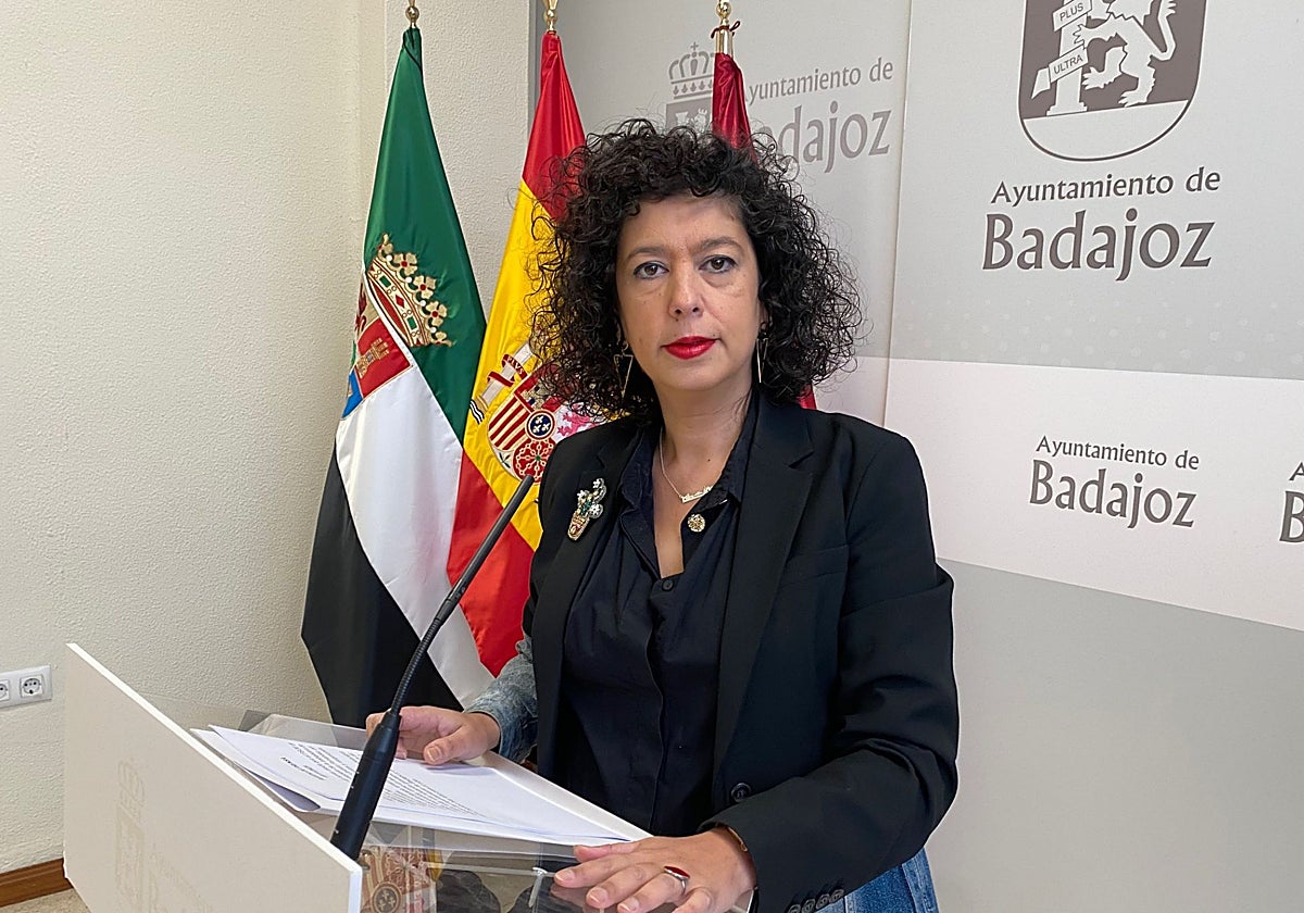 Silvia González, este lunes en rueda de prensa.