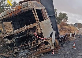 Las chispas de la rueda en llantas de un camión causaron el incendio que quemó 5.900 hectáreas en Llerena