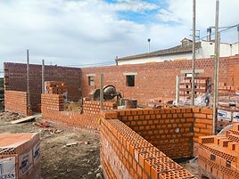 Las obras del nuevo edificio.