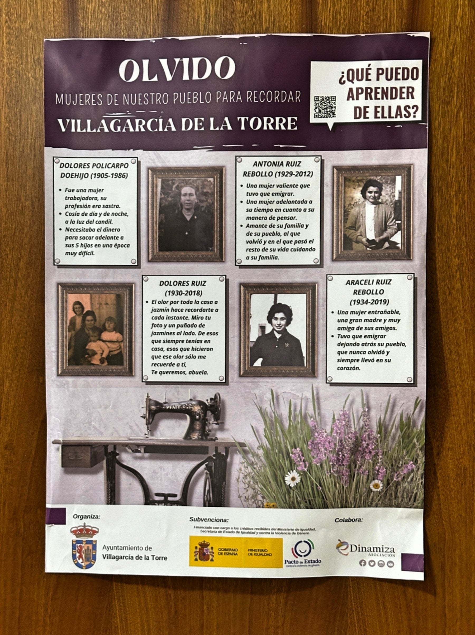 Mujeres ejemplares de Villagarcía de la Torre.