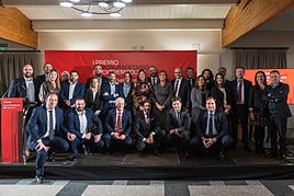 Representantes del banco Santander