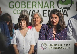 Irene de Miguel durante la presentación de su candidatura en 2023.