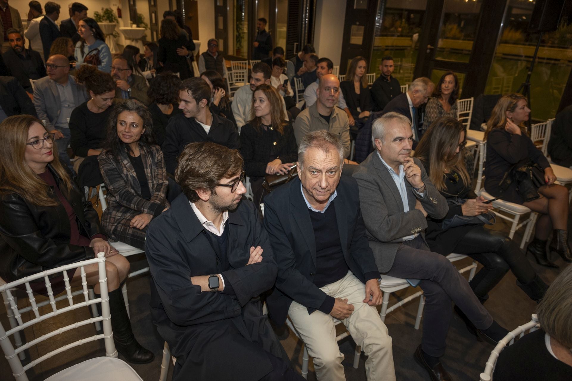 Miguel Galán y José Polo durante la celebración del acto.