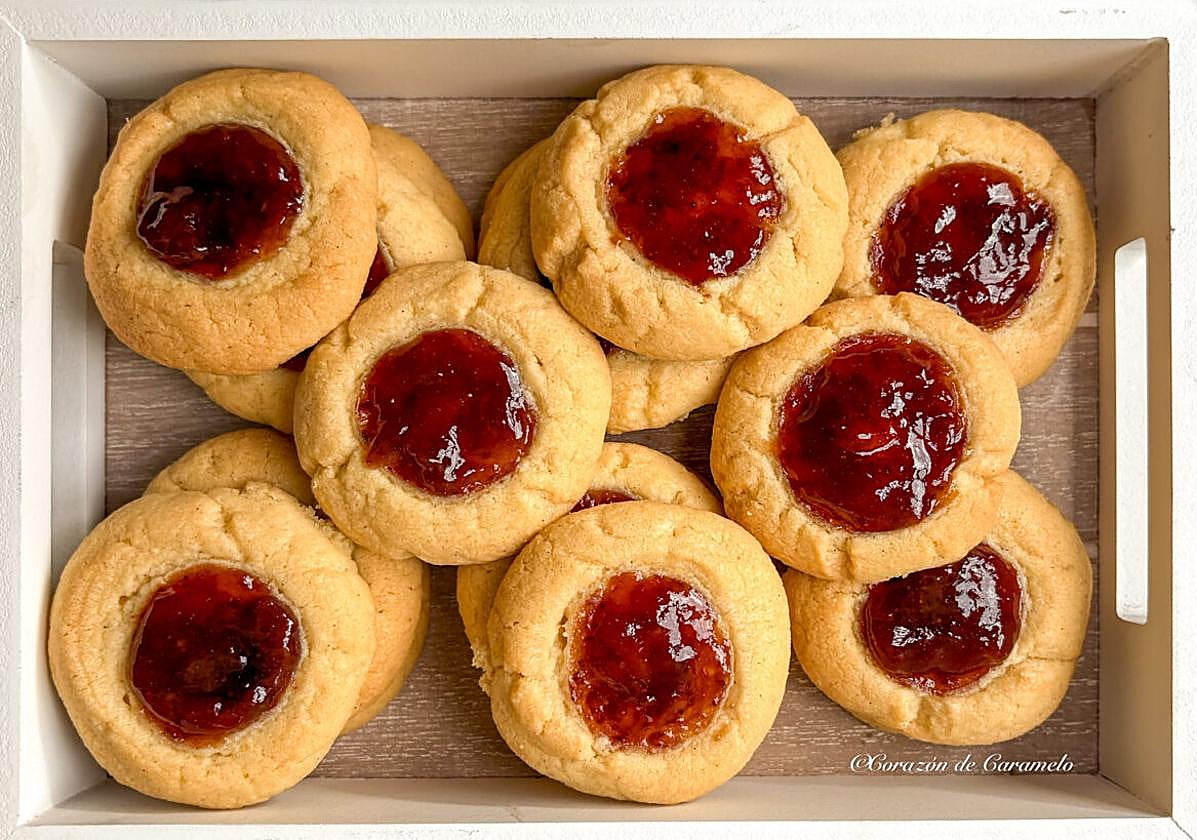 Galletas tradcionales caseras con mermelada