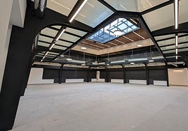 Interior del remodelado Mercado de Abastos.