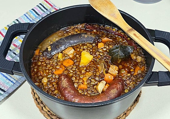 Las lentejas del abuelo que sobretodo llevan cariño.