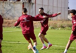 Frodo durante un entrenamiento de esta semana.