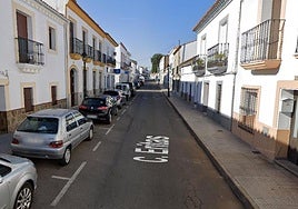 Calle Eritas, ala altura del número 42.