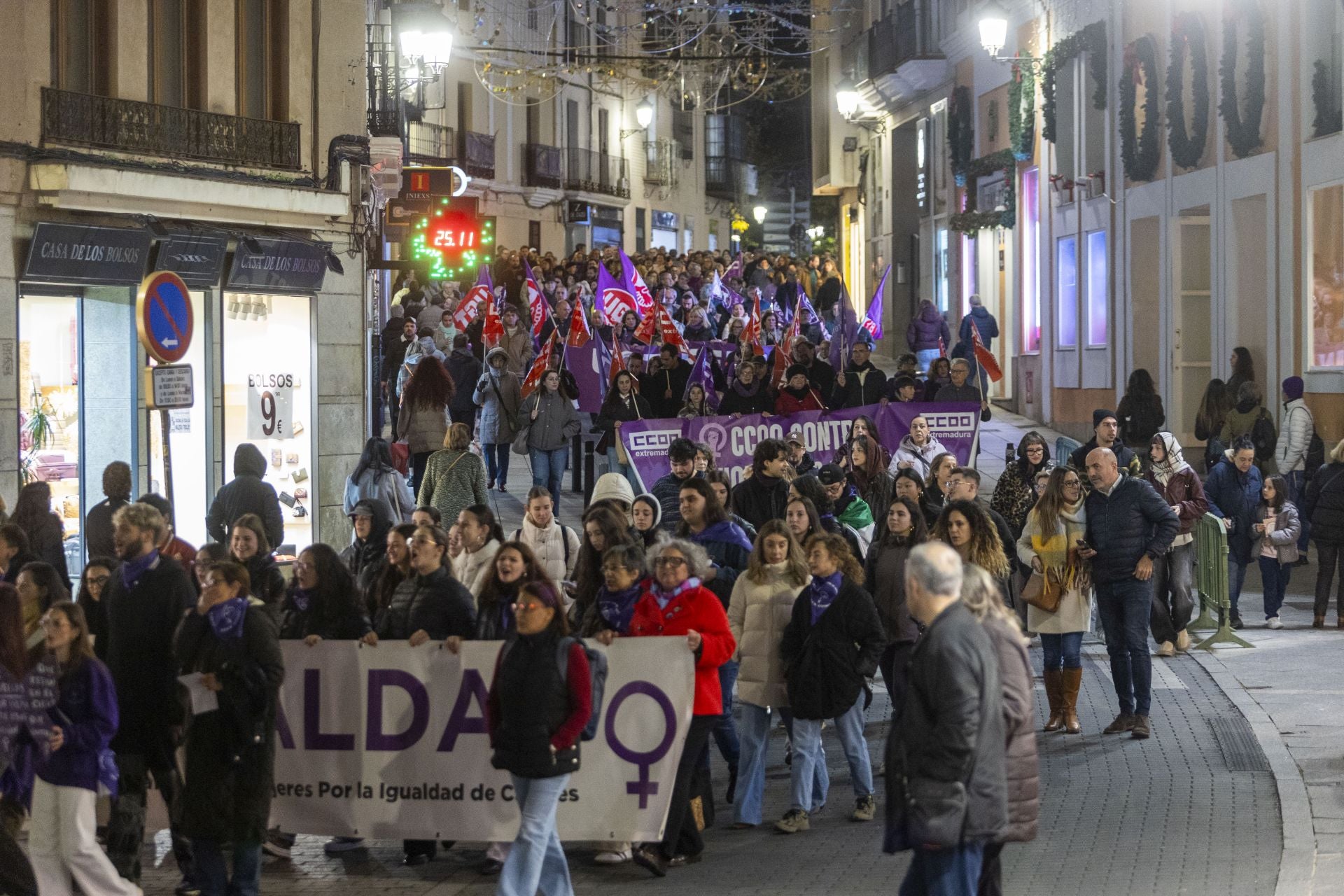 Manifestación en Cáceres