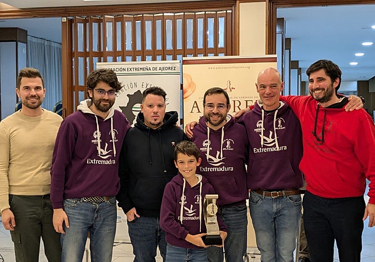 Integrantes del Magic que hizo doblete en Don Benito.