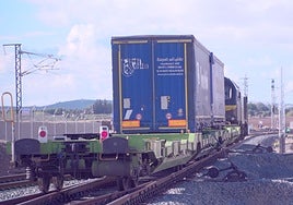 Pruebas de la autopista ferroviaria entre Madrid y Badajoz.