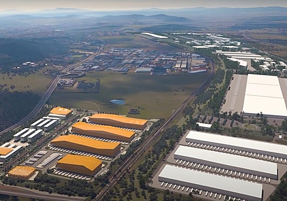 Recreación del proyecto del centro de datos de CC Green en Cáceres.