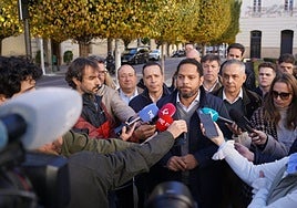 Ignacio Garriga, este miércoles en Badajoz.
