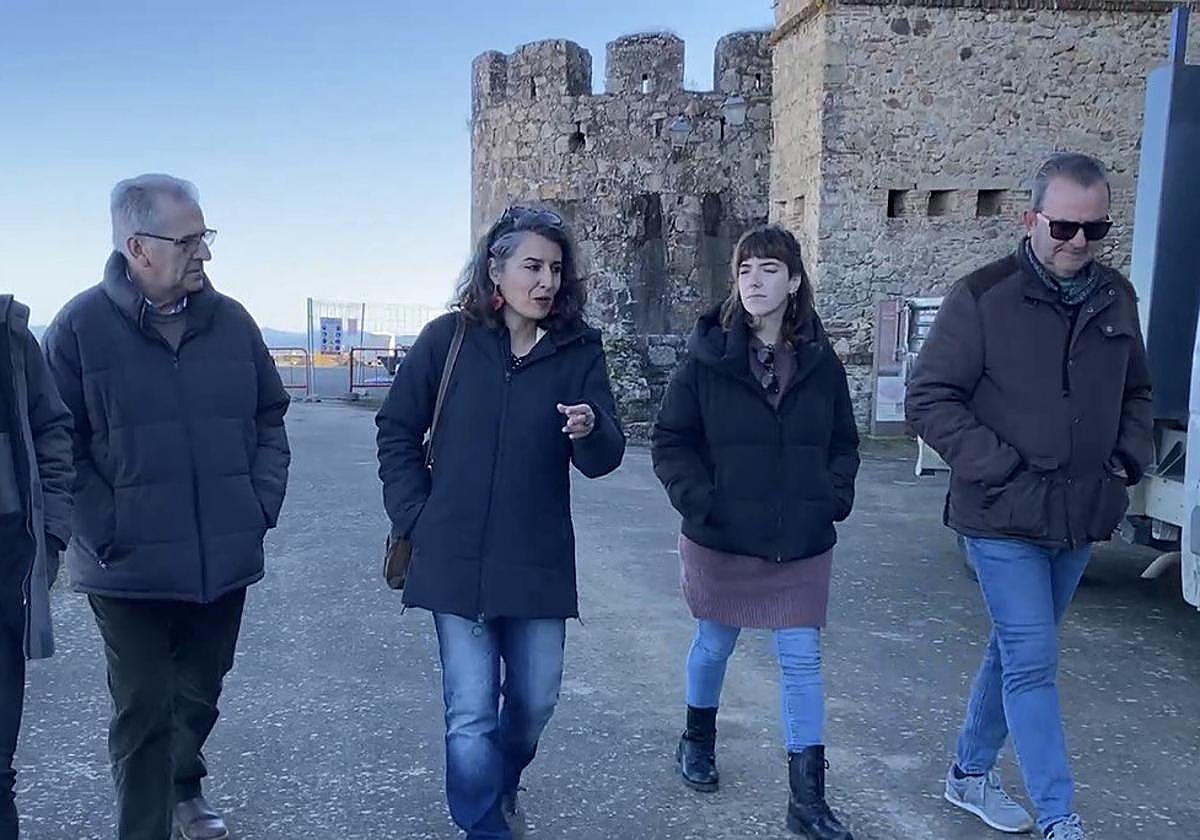 Irene de Miguel y Nerea Fernández han participado en un acto de Unidas por Extremadura este miércoles en Alburquerque.