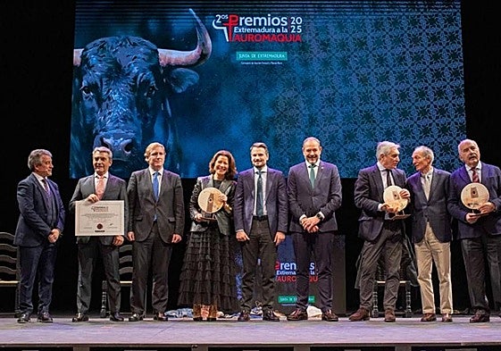 Acto de la entrega de premios.