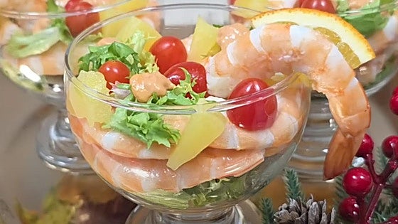 Cóctel especial de langostinos