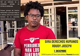 Cartel anunciador de la visita de Joseph a Mérida.