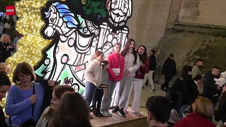 Encendido de las luces de Navidad en Badajoz