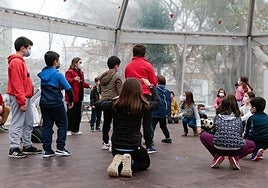 Campamento urbano organizado por el Ayuntamiento en la Navidad de 2022.