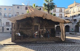 Imagen del portal que ya se puede ver en la plaza Mayor.