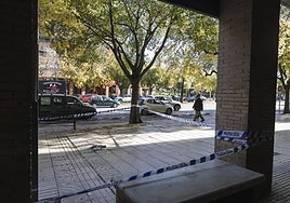 La policía corta un tramo de Sinforiano Madroñero por el mal estado de la acera