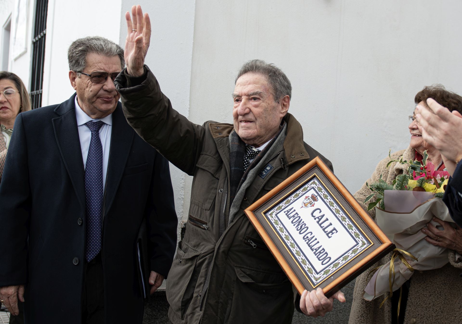 Inauguración de la calle con el nombre de Alfonso Gallardo