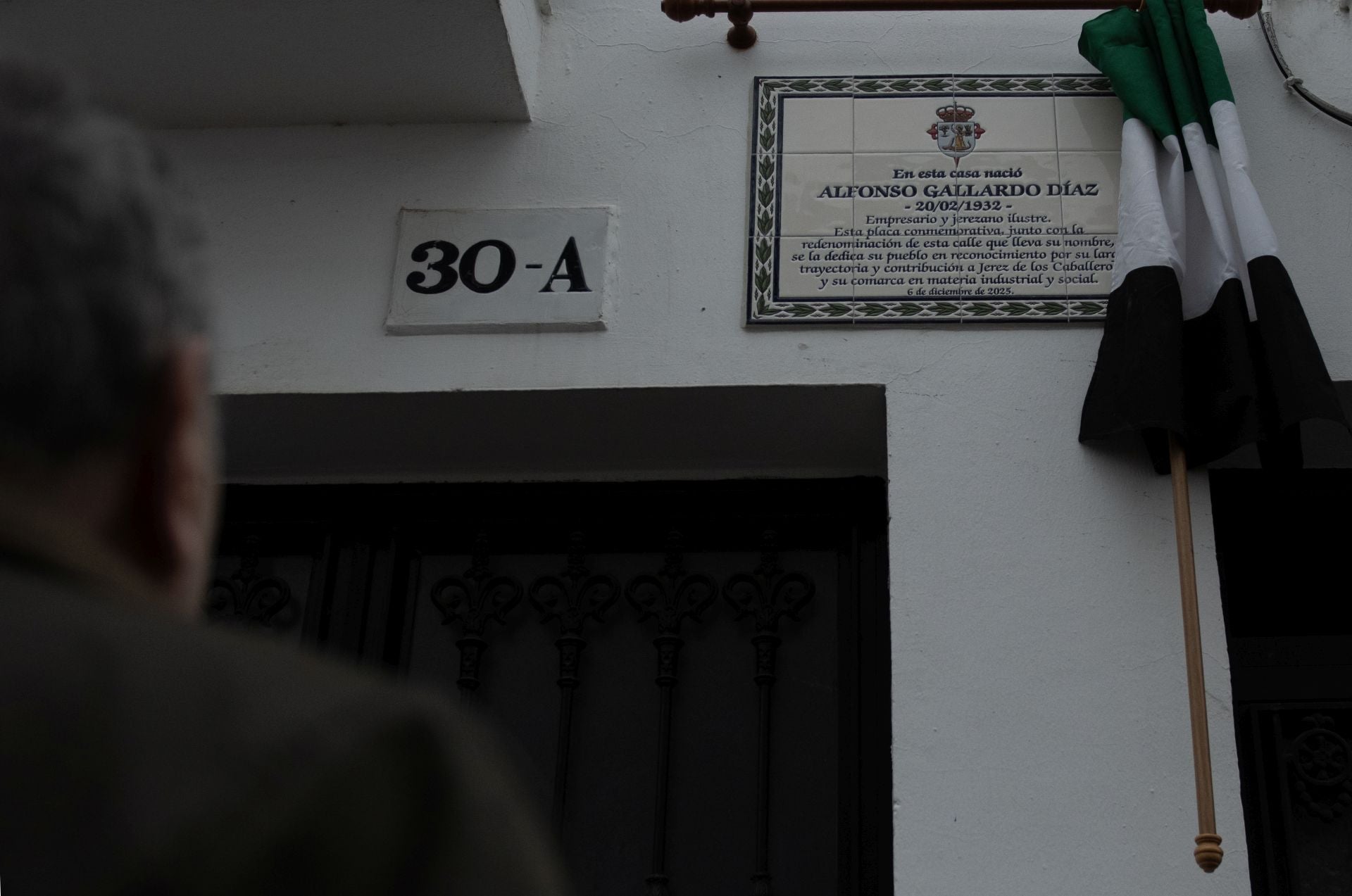 Inauguración de la calle con el nombre de Alfonso Gallardo