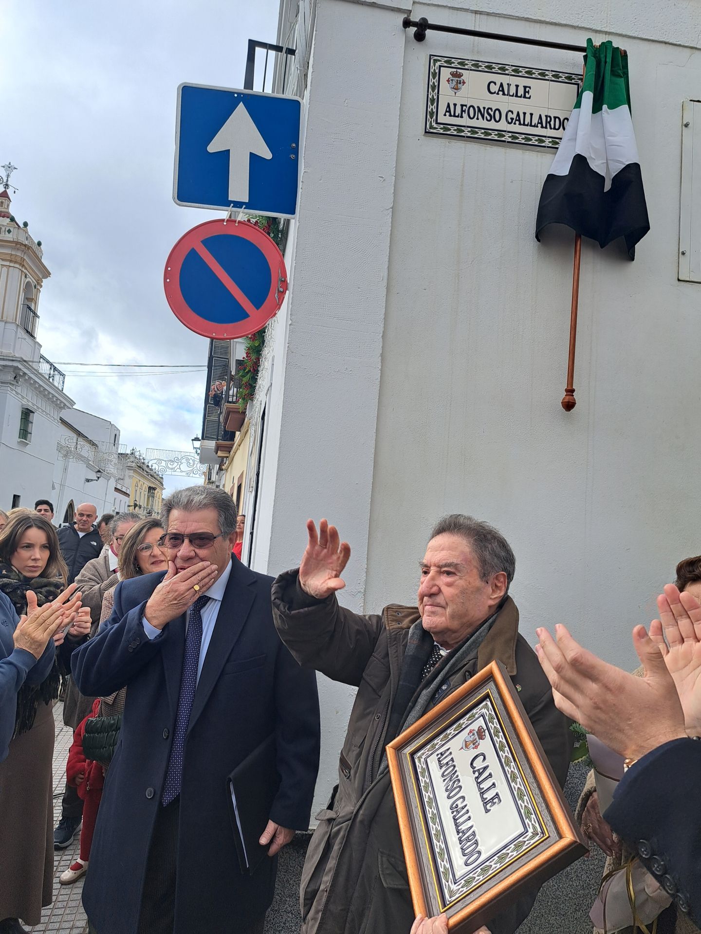Inauguración de la calle con el nombre de Alfonso Gallardo