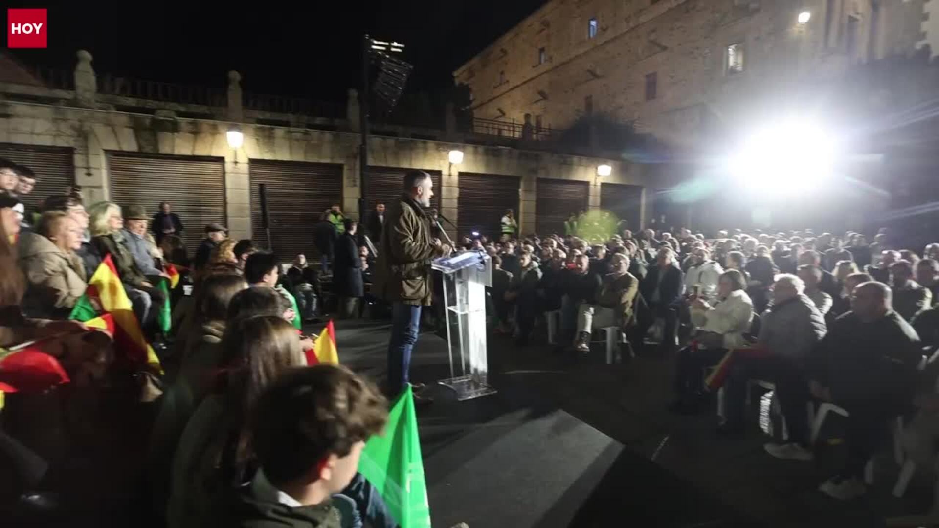 Abascal en Cáceres: «Nos vamos a cargar la consejería de Igualdad en todas partes»