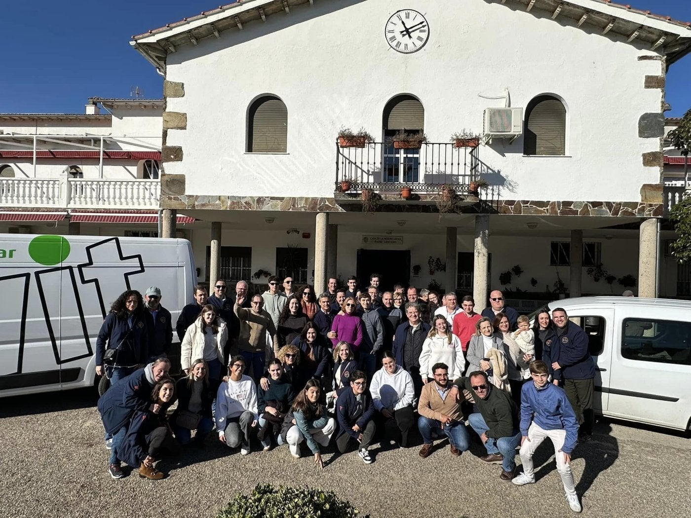 Imagen de la entrega de los alimentos llevada a cabo el pasado año.
