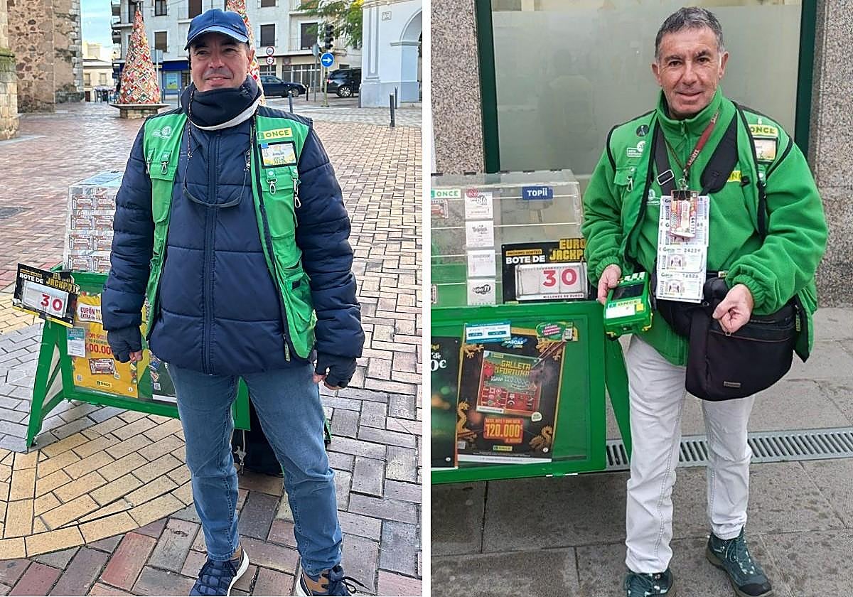 La ONCE reparte 350.000 euros en la provincia de Badajoz: «Es una alegría dar premios y más en estas fechas»