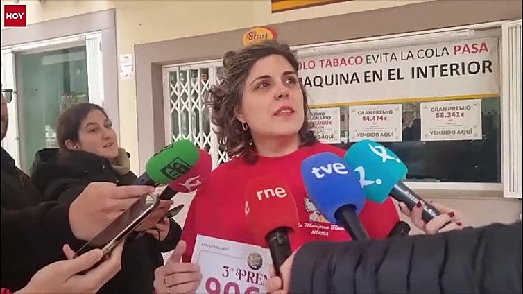Yanet Solís reparte 200.000 euros en Mérida entre la felicidad y la tristeza