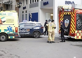 Fotos | Así se ha vivido la alarma generada por el paquete sospechoso recibido en la Diputación de Badajoz