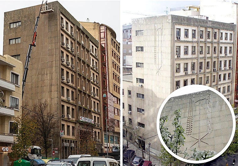 Concluye en Cáceres la retirada de los símbolos franquistas del edificio sindical